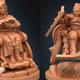 Strata Miniatures’ new Half-Elf Wizard (left) and Human Fighter (right) combat wheelchair miniatures.